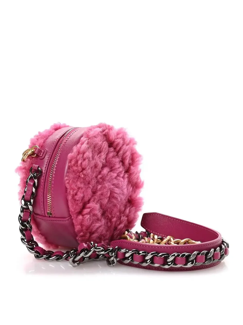 Shearling Sheepskin Chanel 19 Round #254559C19B